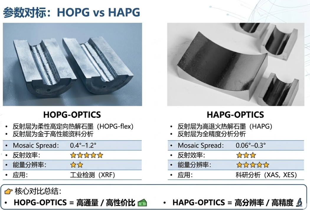 Optigraph Graphite Optics選型指南(HOPG vs HAPG)